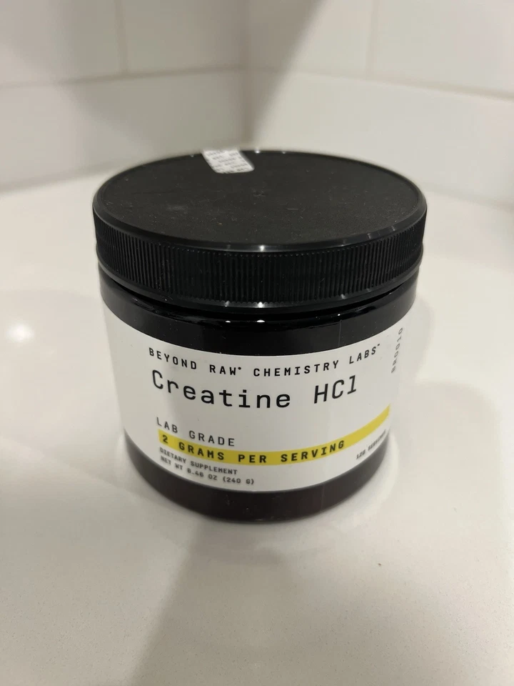 Beyond Raw Chemistry Labs 肌酸 HCl - 240 克 - 实验室级 - 每份 2 克 - — 第 3/4 张图片