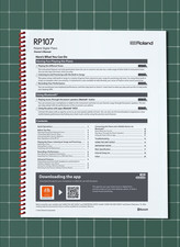 Roland RP-107 — 2 in 1 Owners Manual Guide Instructions — 46 Pages — USA Made