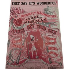 They Say It's Wonderful From Annie Get Your Gun 1946 Vintage Sheet Music