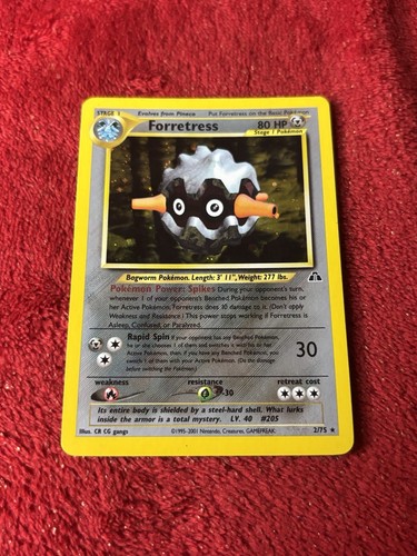 Forretress 2/75 Neo Discovery Holo Wotc Pokemon Card Played
