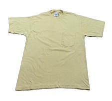 Vintage 90s GAP Original Pocket-T Made In USA Single-Stitch Yellow T-Shirt Small