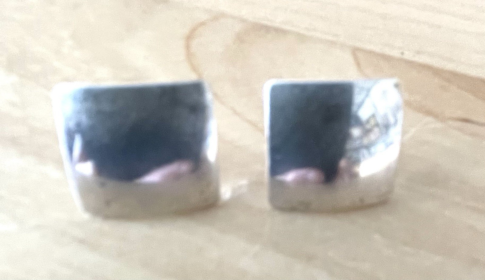 James Avery Square Stud Earring Solid Sterling 1/… - image 5