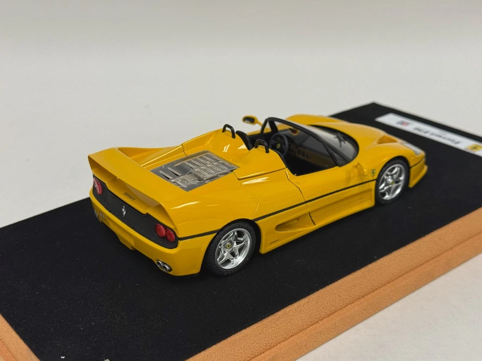 1/24 Tamiya PLM Dennis Koleber Ferrari F50 in Yellow with Engine detail . ABG194 - Image 3 of 4