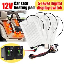 Seats Carbon Fiber Heated Seat Heater Pad Kit Car Cushion Switch 12v New