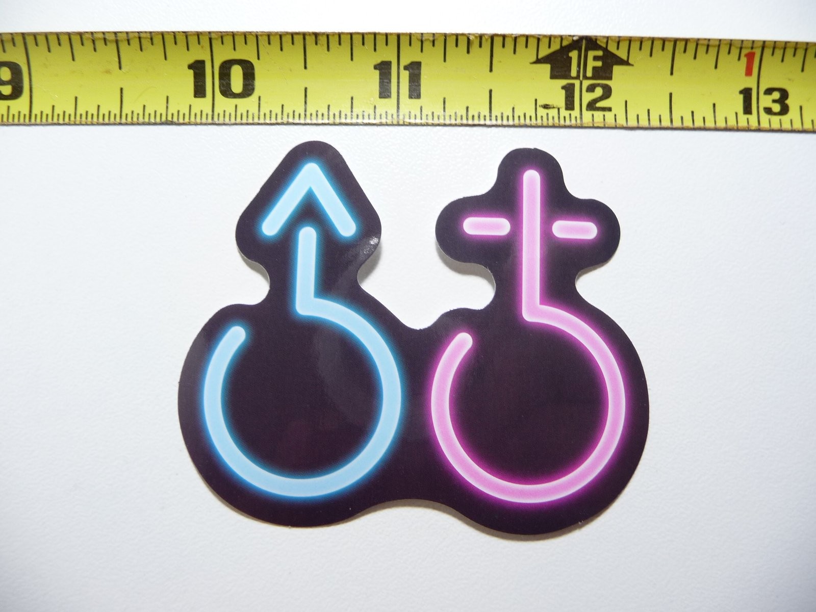 Neon Decal Sticker Straight Couple Funny Cute Laptop Decor