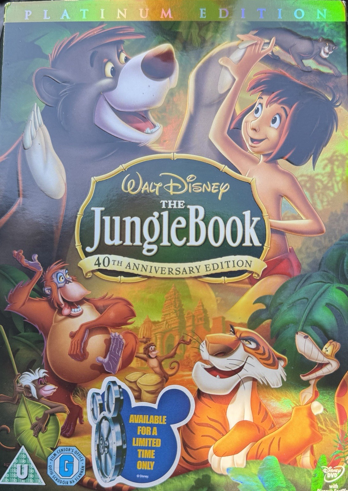 Walt Disney The Jungle Book 40th Anniversary Edition (DVD 2 Discs) New Sealed