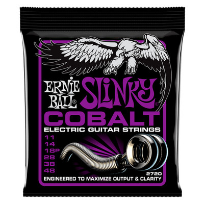 Ernie Ball Power Slinky Cobalt Electric Guitar Strings - 11-48