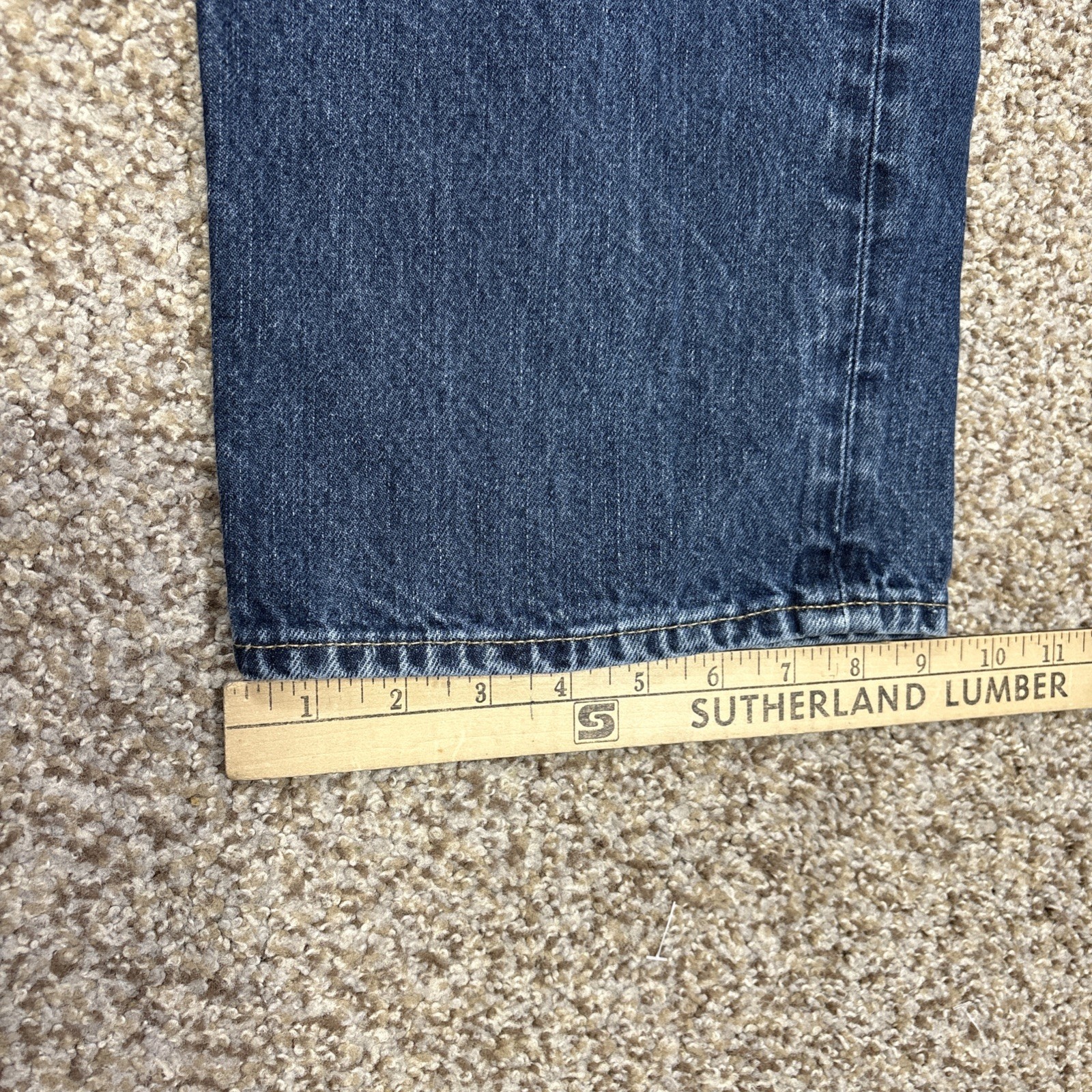 Polo Ralph Lauren Hampton Straight Denim Blue Jeans Mens 44B x 30 BIG (44x28) - View 12