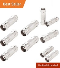 Gold-Plated 5 Pack BNC Female Connectors for CCTV Systems Durable Efficient