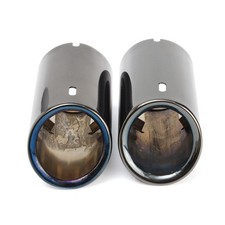 Black Titanium Car Tail Exhaust Tip Pipes For Bmw E90 E92 325 328i 3 Series 2006