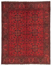 5'0" x 6'4" Hand Knotted Area Rug Traditional Oriental Wool Carpet