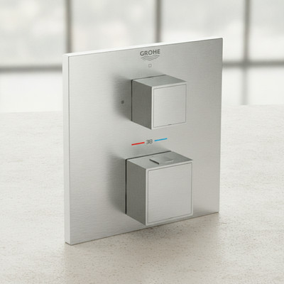 GROHE THM-Brausebatterie Grohtherm Cube 24153 FMS für 35600 supersteel 24153DC0