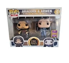 Funko Pop Movies Aragorn & Arwen 2 Pack Exclusive 2017 SDCC Sticker LOTR Read