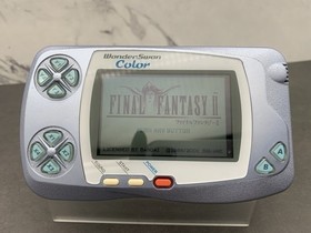 BANDAI WonderSwan Color Console WSC-001 Pearl Blue Handheld System Tested