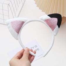 20 Cerchietti Orecchie Gatto In Velluto - Leopardato, Elastici, Per Feste E Costumi - Foto 10