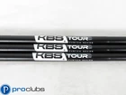 3pc NEW KBS TOUR CUSTOM SERIES (MATTE BLACK / WHITE) 120 STIFF FLEX WEDGE SHAFTS