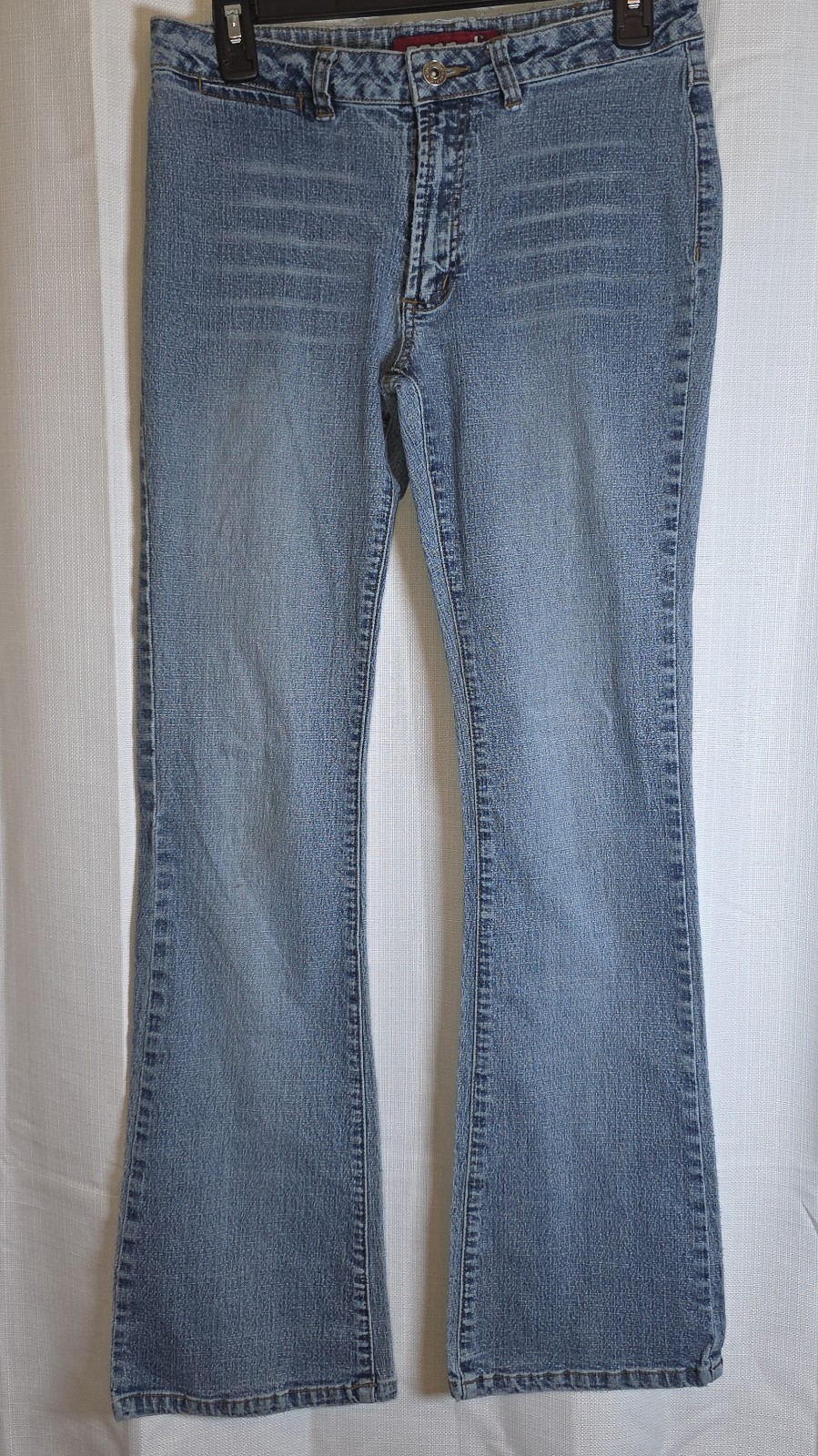 Vintage Zana Di Womens Sz 7 Flare Jeans Fading Low Rise Waist Y2K