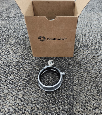 (QTY 10) Southwire 336TZ 2'' Zinc Die Cast Insulated Ground Bushing Aluminum