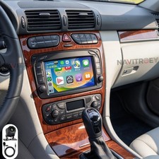 Android 15 F&uuml;r Mercedes C/CLK Klasse W203 C209 Vito Autoradio Apple Carplay GPS