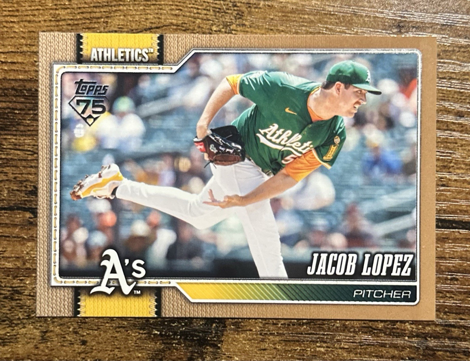 2026 Topps Series 1 JACOB LOPEZ Gold parallel 1725/2026 Athletics #76