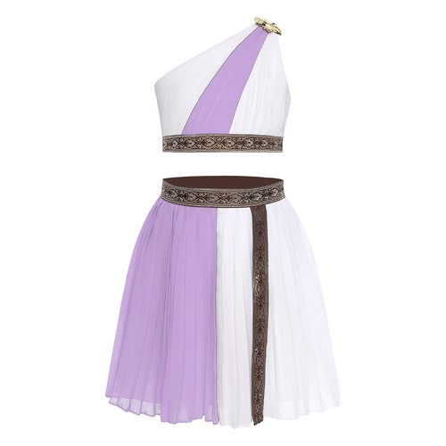 Kinder Mädchen Outfit Kostüm Karneval Set Cosplay ärmellos Prinzessin griechisch - Bild 26 von 34