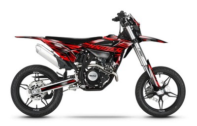 Decor Fits Beta RR 50 / 125 - Freerider V1 / Red / 2021 - 2026 Supermoto
