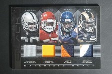 2012 Panini Black McFadden Charles Forte Jackson Quad Patch /49 DV1011