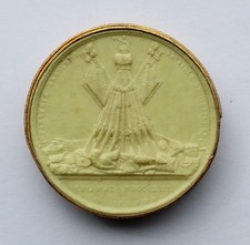 EARLY 19TH CENTURY GRAND TOUR WAX CAMEO - BATTLE OF WURTCHEN. BAUTZEN, NAPOLEON.