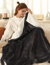 ESTINGO Electric Throw Blanket Heated Blanket Throw with 5 Heating Levels 4...