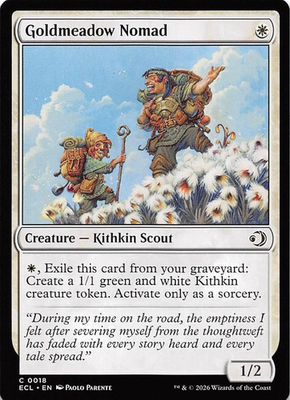 #ad Goldmeadow Nomad 18 Lorwyn Eclipsed Magic the Gathering $1.59