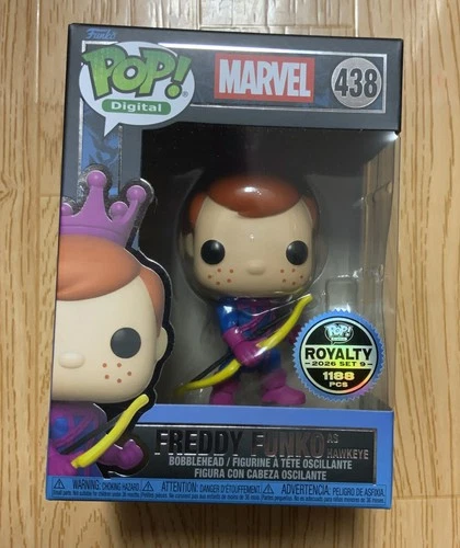 Funko Pop Digital Marvel West Coast Avengers Freddy Funko As Hawkeye LE 1188 PCs