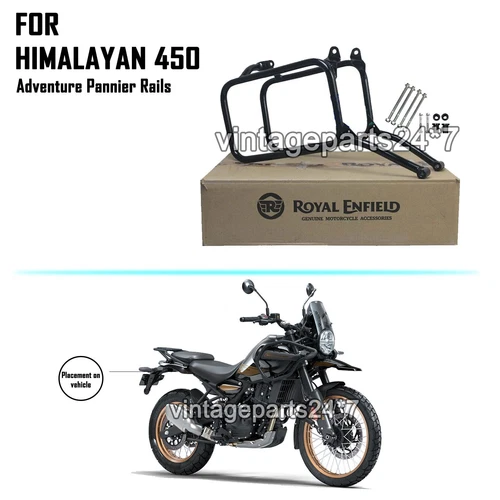 Genuine Royal Enfield New Himalayan 450 Adventure Pannier Rack Black