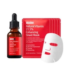 BY WISHTREND Vitamin C 21.5% Advanced Serum 30ml Enhancing Sheet Mask K-Beauty