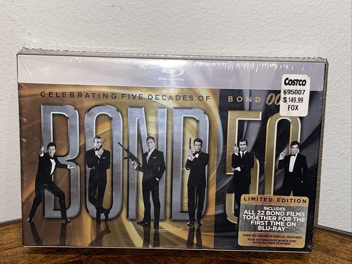 New Sealed Bond 50 5 Decades of Bond 007 Blu-Ray Disc Limited