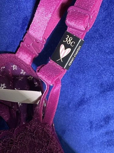 Victoria Secret Women's Sexy Tee Lace Sheer Mesh Push-Up Bra # 38C - 第 3/7 張圖片