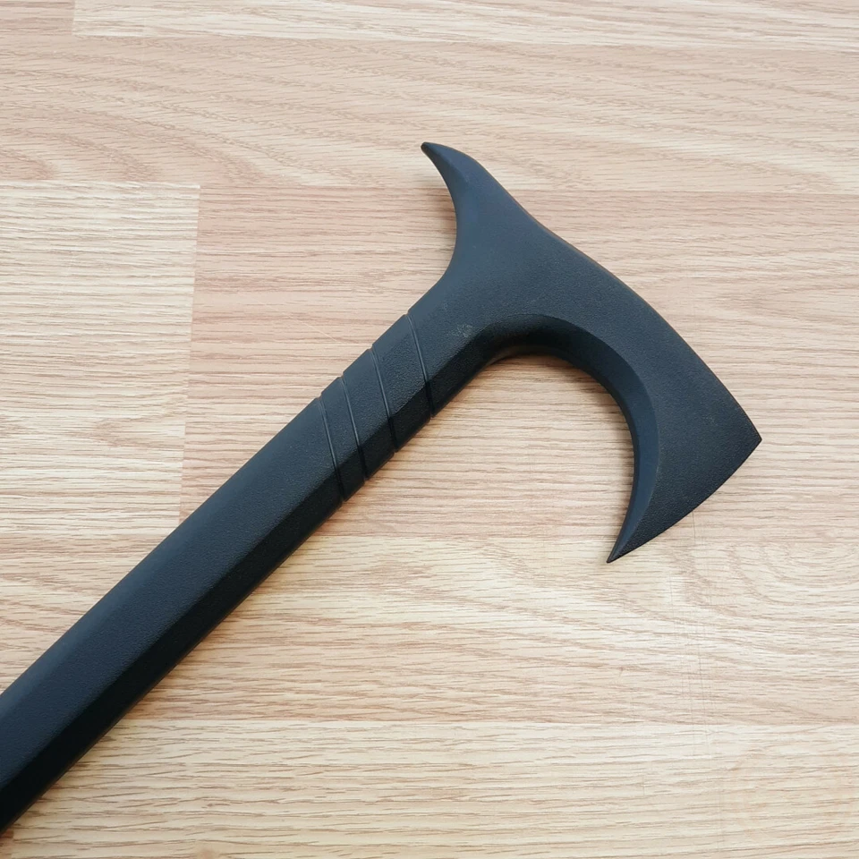 Cold Steel Axe Head Cane Single Piece Hiking Stick Polypropylene 38" Overall - Image 2 of 4
