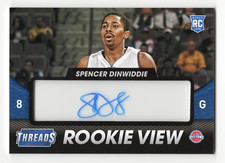 Spencer Dinwiddie 2014-15 Panini Threads Basketball ROOKIE VIEW AUTOGRAPH Collec
