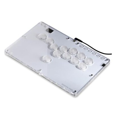 Leverless Controller Arcade Stick CosmoxGaming T12-C: Leverless T12-C Crystal