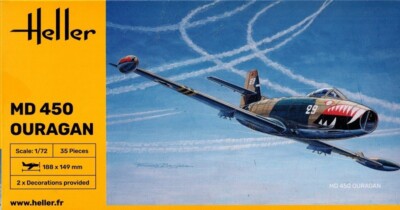 Heller 80201 - - Dassault MD 450 Ouragan - - 1:72