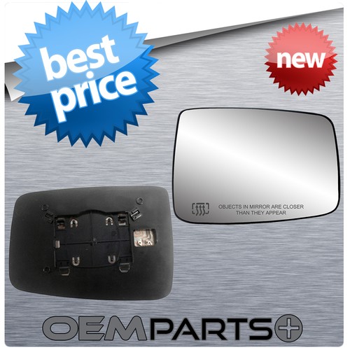 New Passenger's Side Heated Mirror Replacement Glass W Backing Dodge