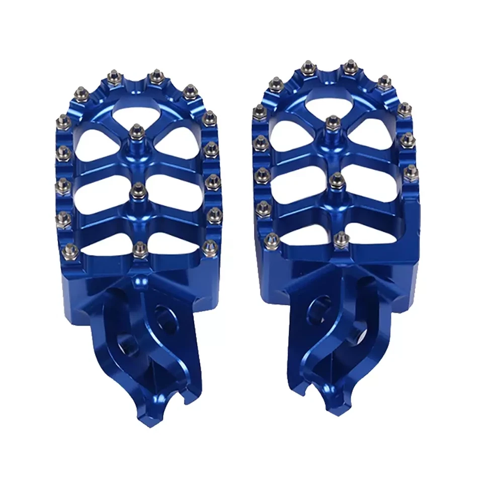 Blue Foot Pegs Foot Pedals For Kawasaki KX250 250F 250X 450 450X 450F KLX450R Foto 4 de 4