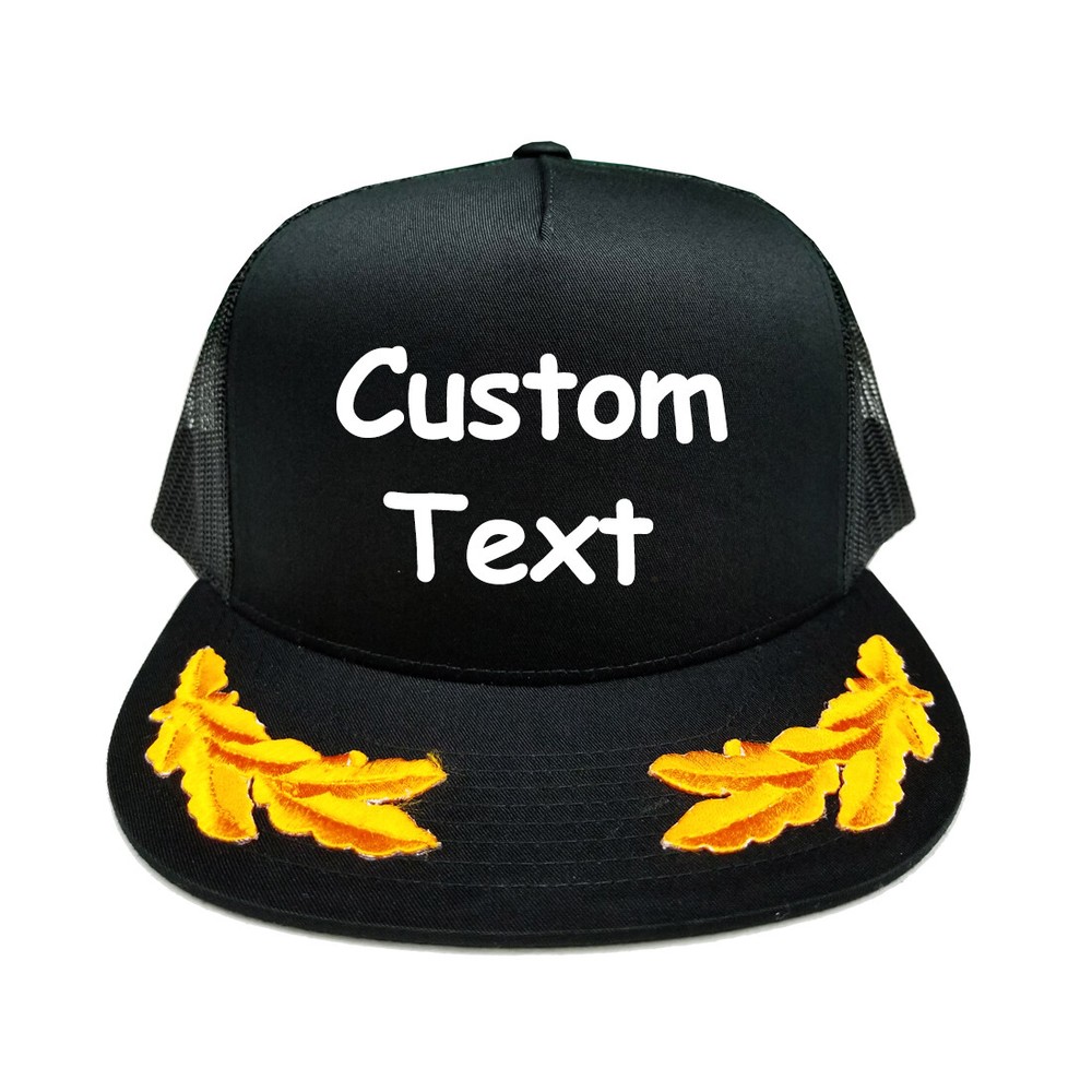 Custom embroidered scrambled egg cap, custom scrambled egg captain cap hat Custom embroidered scrambled egg cap, custom scrambled egg captain cap hat