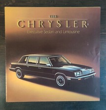 1984 Chrysler Executive Sedan & Limousine Full Color Sales Brochure Catalog