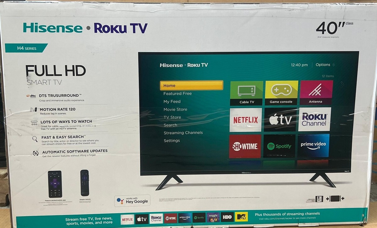 Hisense　Roku TV H4 Series　40インチ　フルHD Hisense 40-Inch TV for Office Breakroom Entertainment