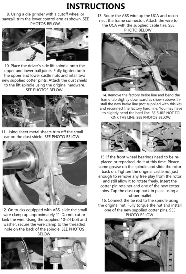 Front 3" Lift Spindles Suspension Kit Fits Chevy S10 GMC Sonoma S15 2wd Truck - Image 4 of 4