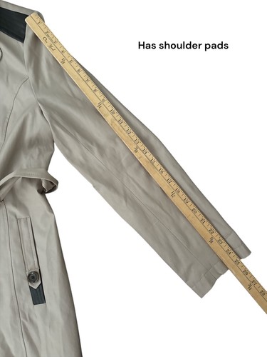 Via Spiga NWT Trench Coat Womens Size L - Picture 7 of 15