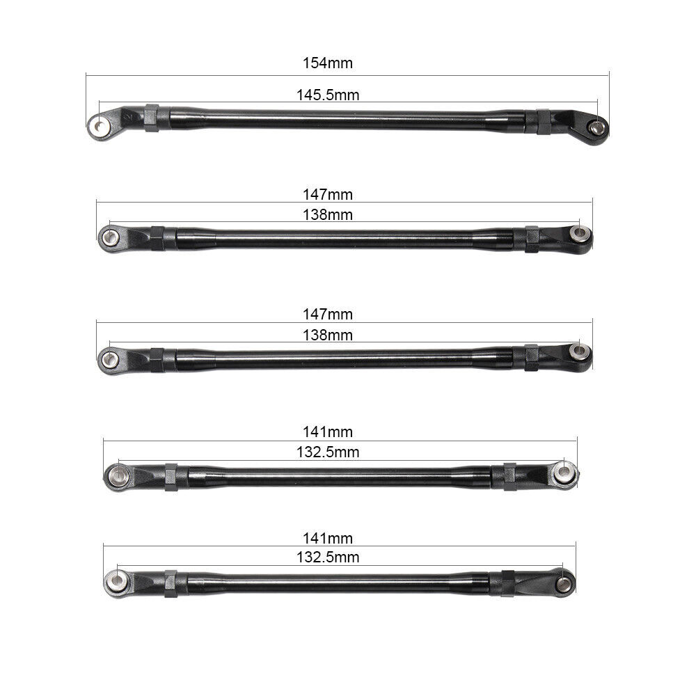 Aluminium Rod Link Linkage Set For Axial SCX10 II AX90046 1/10 RC Crawler Truck