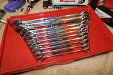 Snap-on Excellent 11 Pc 12-point Sae Flank Drive Combination Wrench Set 381