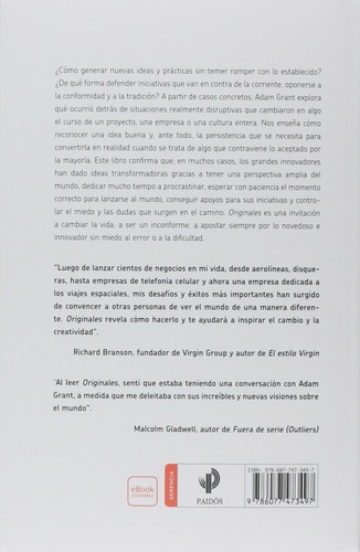 Originales (Spanish - Paperback) By Adam Grant BKM - Picture 2 of 2