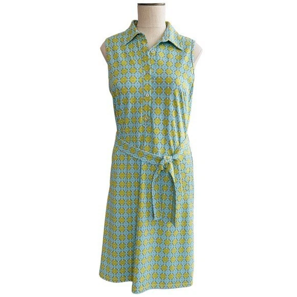 J. McLaughlin Horse Bit Print Catalina Cloth Sleeveless Shirt